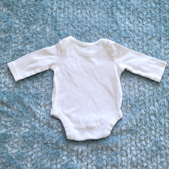 2/$5 Baby Gap Long Sleeve Onsie with Teddy Bear Detail. - Picture 2 of 3